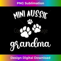 mini aussie grandma cute dog miniature australian shepherd - timeless png sublimation download - elevate your style with intricate details