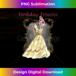 disney beauty and the beast belle birthday princess - sublimation-optimized png file - crafted for sublimation excellence