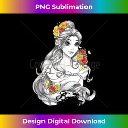 disney beauty and the beast belle sketched portrait - sophisticated png sublimation file - ideal for imaginative endeavors