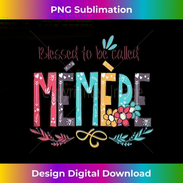 UE-20240114-2988_Blessed to be called Memere Colorful s-Grandma tee 0330.jpg