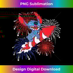 disney lilo & stitch 4th of july stitch fireworks rider - luxe sublimation png download - elevate your style with intricate details