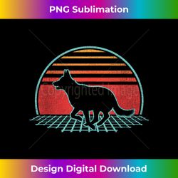 German Shepherd Retro Dog Lover Vintage 80s Style - Crafted Sublimation Digital Download - Craft with Boldness and Assurance