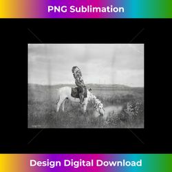 Native American Warrior Horse Photograph - Vibrant Sublimation Digital Download - Animate Your Creative Concepts
