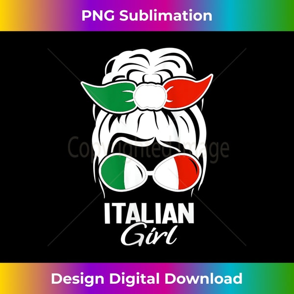 LW-20240115-24517_s Messy Bun Hair Italian Girl Italy Flag Pride Sunglasses 1970.jpg