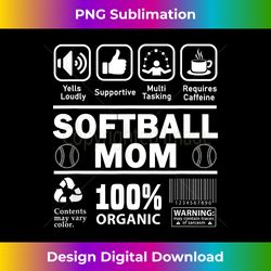 Softball Mom Contents What Makes Her Great - Classic Sublimation PNG File - Lively and Captivating Visuals
