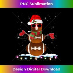 Christmas Football Ball Snowman Santa Hat Funny Sport Xmas - Crafted Sublimation Digital Download - Elevate Your Style with Intricate Details