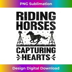 Horse Photography Horseback Riding Horses Hobby Photographer - Artisanal Sublimation PNG File - Chic, Bold, and Uncompromising