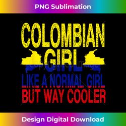 Colombian Girl - Colombia Flag - Timeless PNG Sublimation Download - Animate Your Creative Concepts