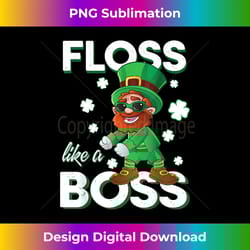 leprechaun floss like a boss st patricks day boys - sublimation-optimized png file - striking & memorable impressions