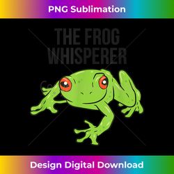 The Frog Whisperer - Sleek Sublimation PNG Download - Striking & Memorable Impressions