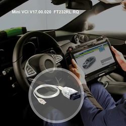 Diagnostic cable Mini VCI V17.00.020 latest version FT232RL RQ for automotive emission tester interface