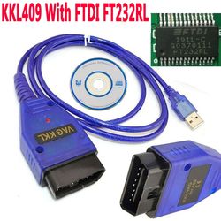 FT232RL Chip for VAG 409 KKL OBD2 Diagnostic Cable. Optimal for Car ECU Scanning with USB Interface & 4-Way Switch