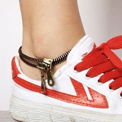 Quirky Zipper Anklet