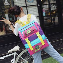 Thunderbolt Retro Harajuku Clash Color Candy Backpacks