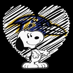 I Love Baltimore Ravens Snoopy In My Heart Nfl SVG