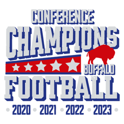 Conference Champions Buffalo Football SVG