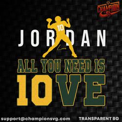 jordan all you need is love svg