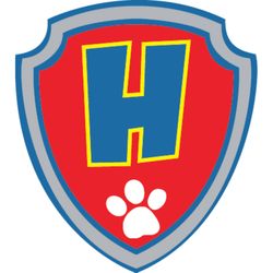paw patrol shield alphabet h paw patrol svg paw patrol clipart cartoon paw svg dog patrol svg digital download