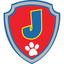 paw patrol shield alphabet j paw patrol svg paw patrol clipart cartoon paw svg dog patrol svg digital download