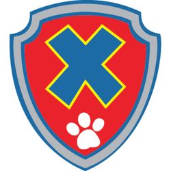 paw patrol shield alphabet xpaw patrol svg paw patrol clipart cartoon paw svg dog patrol svg digital download