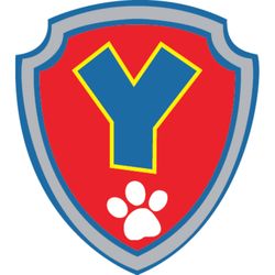 paw patrol shield alphabet ypaw patrol svg paw patrol clipart cartoon paw svg dog patrol svg digital download