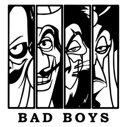 bad boys villains svg villains gents svg bad boys svg disney villains svg