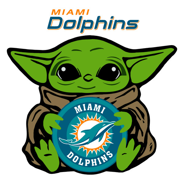 Baby Yoda Miami Dolphins Logo SVG.png