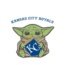 Kansas City Royals Baby Yoda Sport Logo Team Gift SVG
