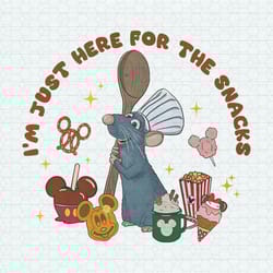 remy ratatouille i'm just here for the snacks png