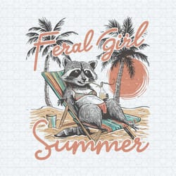feral girl summer beach vibes png