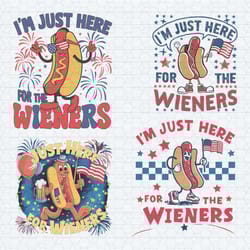 i'm just here for the wieners svg png bundle