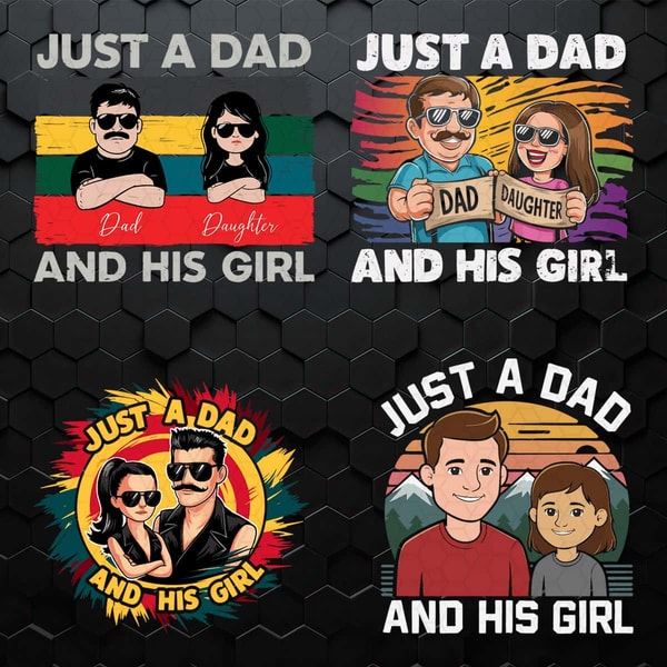 Just A Dad And His Girls Fathers Day SVG Bundle.jpg