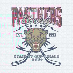 vintage panthers hockey stanley cup finals 2024 svg