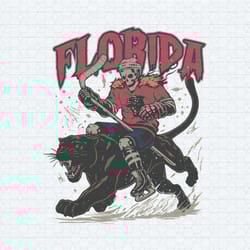 vintage skeleton florida hockey bootleg svg