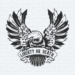 eagles american flag liberty or death svg