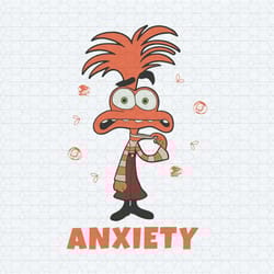 inside out anxiety disney character svg