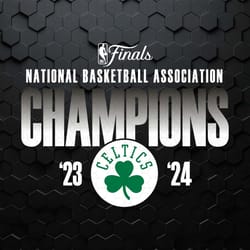 retro boston celtics 2024 nba champions svg