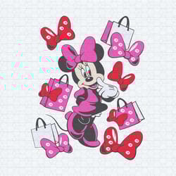 cute minnie mouse fashion shopping svg
