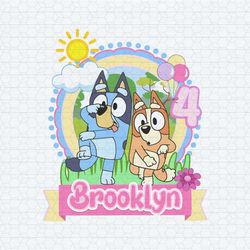 custom birthday bluey bingo party svg