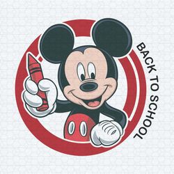 mickey mouse disney back to school svg