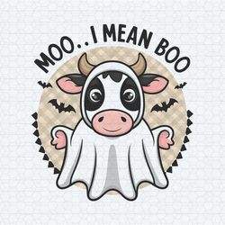 moo i mean boo boo spooky cow halloween funny halloween png