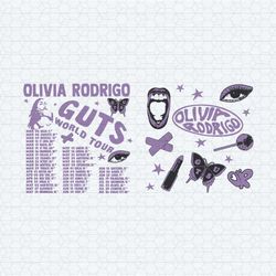 olivia rodrigo guts world tour 2024 timeline svg