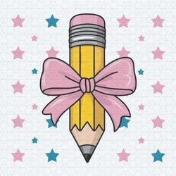 cute pencil preschool first day of school svg