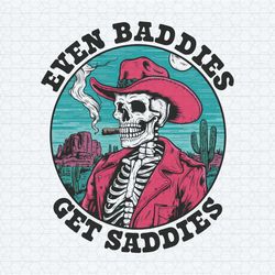 western skeleton even baddies get saddies png