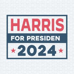 harris for president 2024 election svg