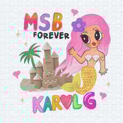 karol g msb forever sandcastle mermaid png