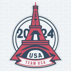 team usa eiffel tower 2024 olympic svg