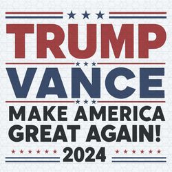 trendy trump vance make america great again svg