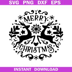 Merry Christmas SVG, Xmas svg, Holiday svg, Christmas svg cricut