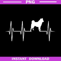 Akita Dog Heartbeat, Dog Lover Gift PNG Download